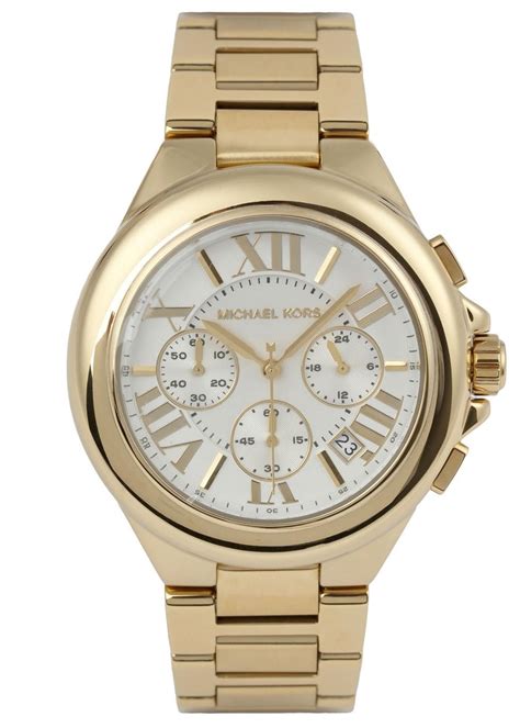 michael kors all stainless steel 5 atm|Michael Kors gold tone watch.